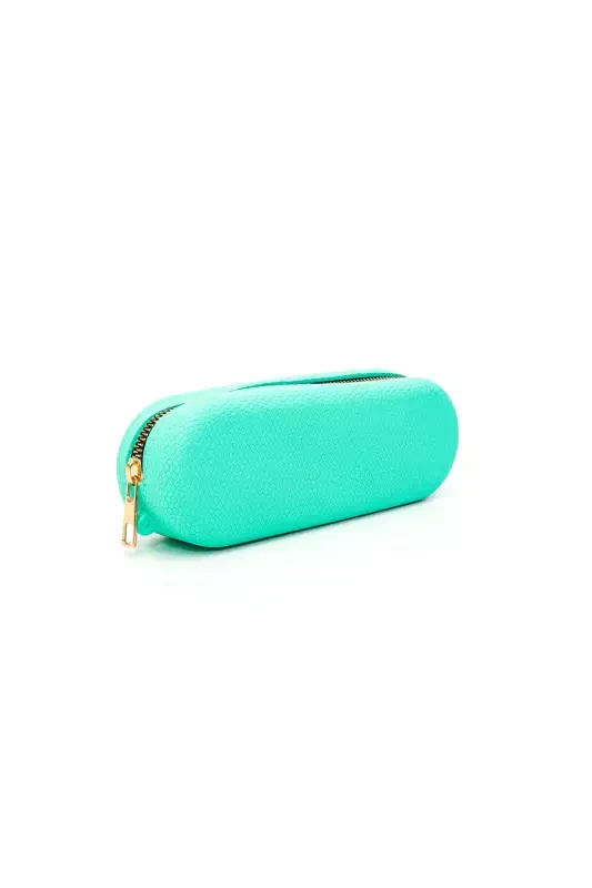 Multi-purpose silicone bag-pencil case-turquoise - CEPHOME