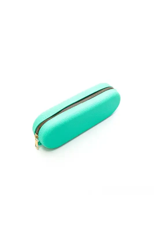Multi-purpose silicone bag-pencil case-turquoise - 3