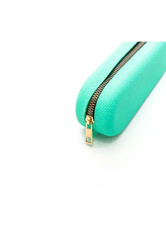 Multi-purpose silicone bag-pencil case-turquoise - 4