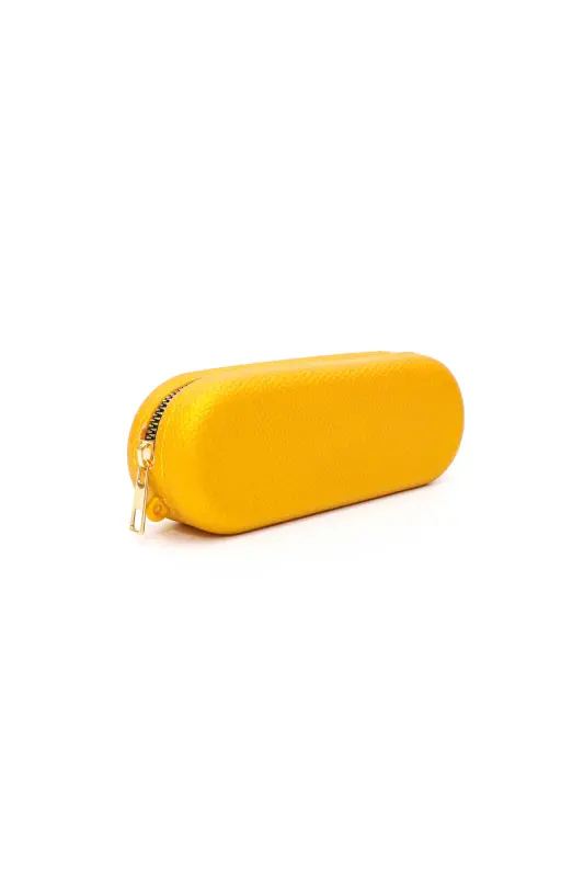 multi-purpose silicone pouch-pencil case-yellow - 1
