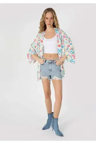 Multicolored women's shirt - 4