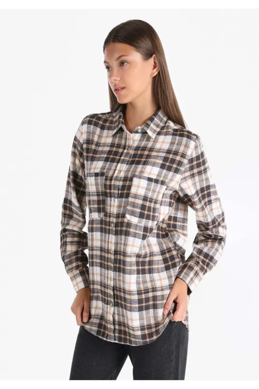Multicolored women's shirt - 1