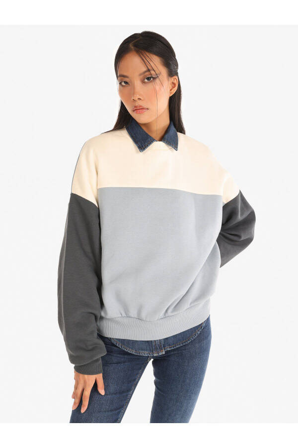 Multicolored women's sweatshirt - 1