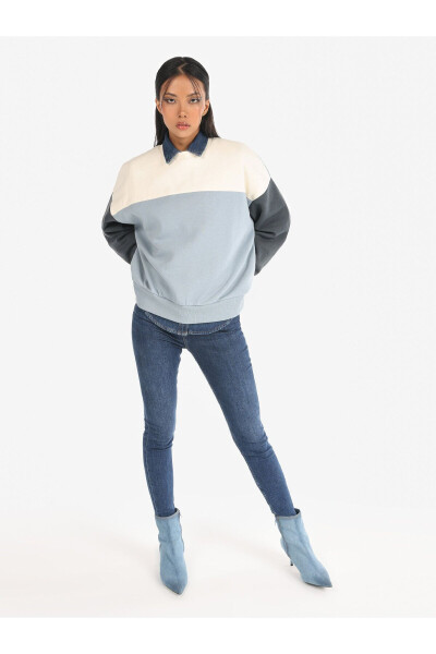 Multicolored women's sweatshirt - 3