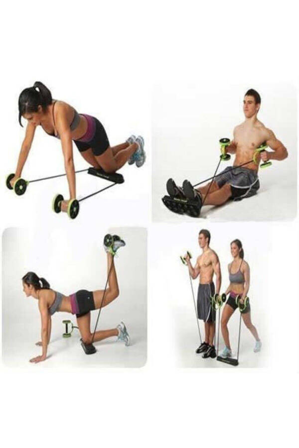 Multiflex Xtreme g'ildirakli mashq qilish sport anjomlari elastik qorin bilan - 1