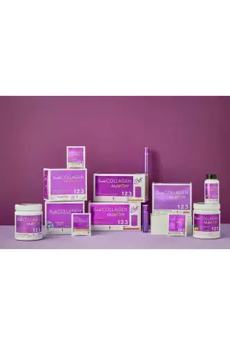 Multiform Toz Aromasız Kolajen- Tip I-II-III, C Vitamini, Biotin, Hyaluronik Asit, Probiyotik | 300g - 6