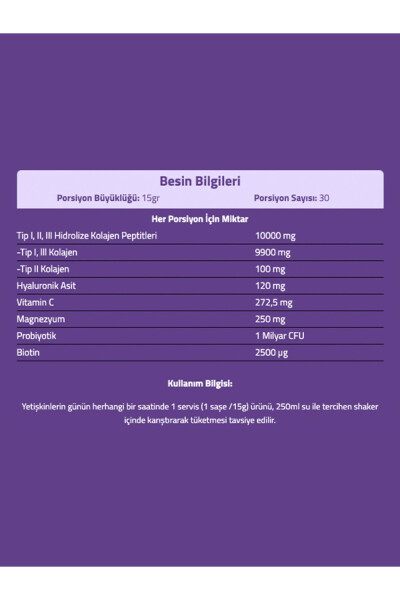 Multiform Tip1 Tip2 Tip3 Kolajen & Magnezyum 15gx30 Paket - 6