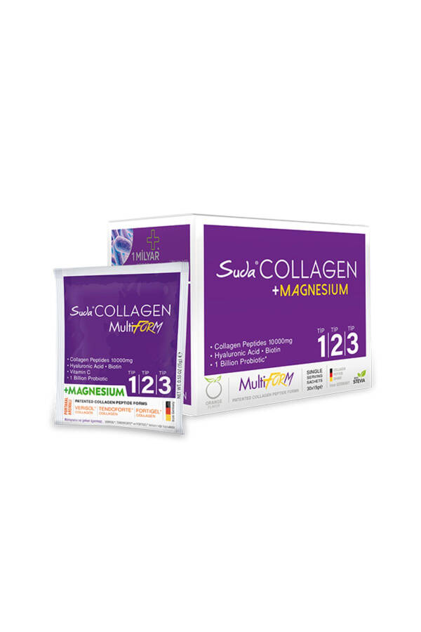 Multiform Type 1 Type 2 Type 3 Collagen & Magnesium 15gx30 Sachet - 5