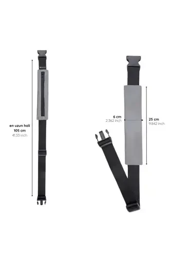 Multifunctional Reflective Athlete Waist Bag-Gray - REBUWO (1)