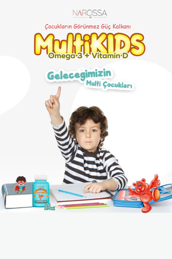 Multikids Omega 3 & Vitamin D - 9