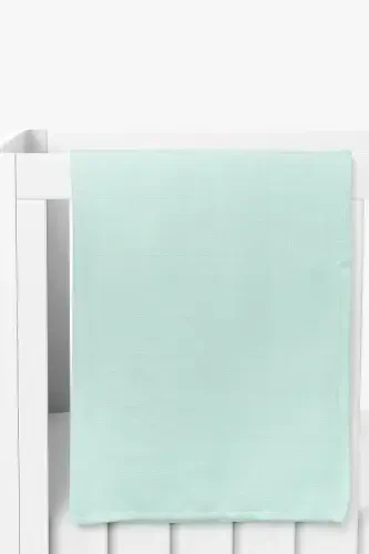 Multipurpose Muslin Baby Blanket - XXL 100x100 Cm-Turquoise - 1