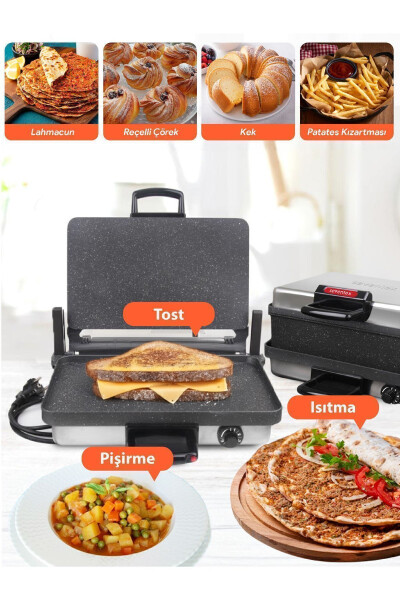 Multipurpose Toaster Lahmacun Bread Bazlama and Grill Machine - 4