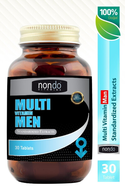 Multivitamin Erkaklar uchun 30 ta Tabletka (A,B1,B2,B3,B6,B7,B12,C,D,E,H VITAMINLARI, PANAX GINSENG, SAW PALMETTO) - 7