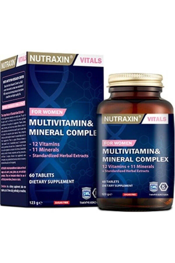 Multivitamin for Women - Multivitamin & Mineral Complex 60 Tablets - 5