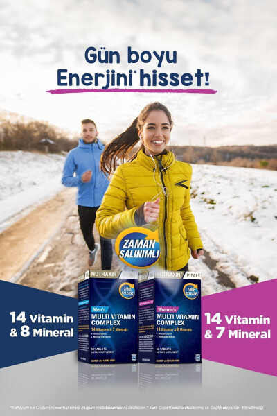 Multivitamin Kadın - Multivitamin & Mineral Kompleksi 60 Tablet - 7