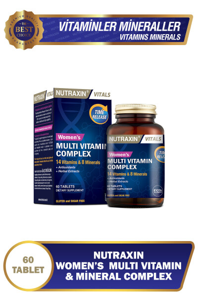 Multivitamin Kadın - Multivitamin & Mineral Kompleksi 60 Tablet - 12