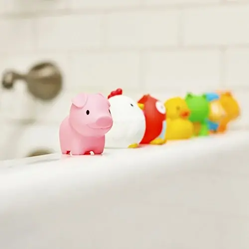 Munchkin Baby Bath Toy Squirts for Babies and Toddlers 9 Months and Up, Farm Animal Squirters, 8 Pack - 4