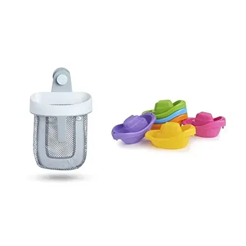 Munchkin® Bath Toy Scoop with 6pk Little Boat Train Bath Toy - 1