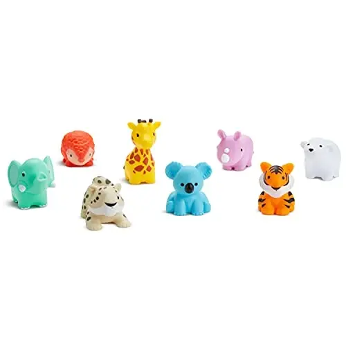 Munchkin® Bath Toy Scoop with 8pk Wild Animal Bath Toy Squirts - 4