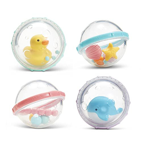 Munchkin® Float & Play Bubbles™ Baby and Toddler Bath Toy, 4 Count - 1