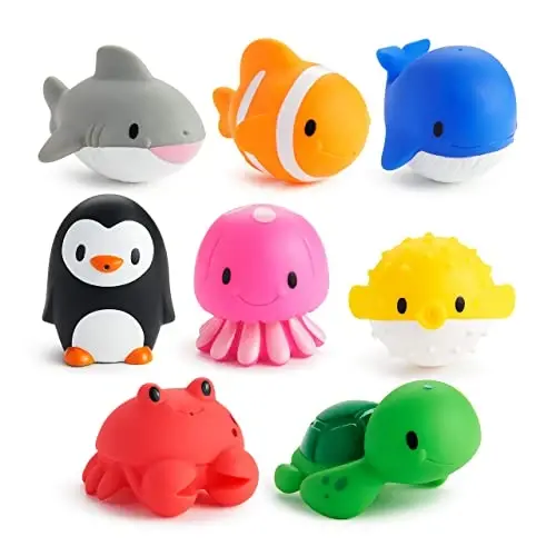 Munchkin® Ocean™ Squirts Baby and Toddler Bath Toy, 8 pack 
