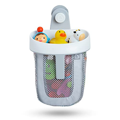 Munchkin® Super Scoop™ Hanging Bath Toy Storage with Quick Drying Mesh, Grey - 7