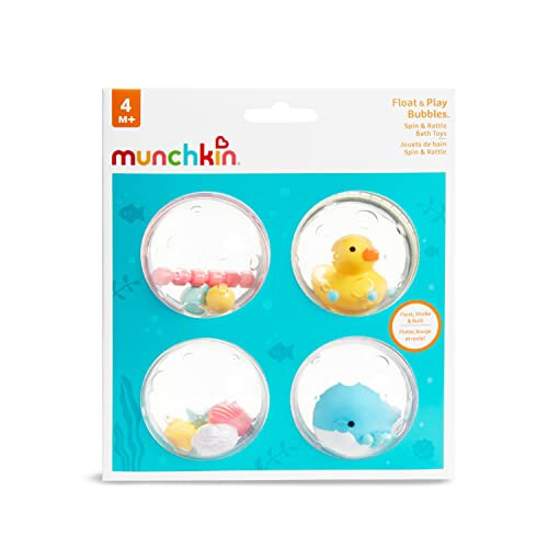 Munchkin® Yüzme ve Oyun Kabarcıkları™ Bebek ve Yürümeye Başlayan Çocuk Banyo Oyuncağı, 4'lü - 8