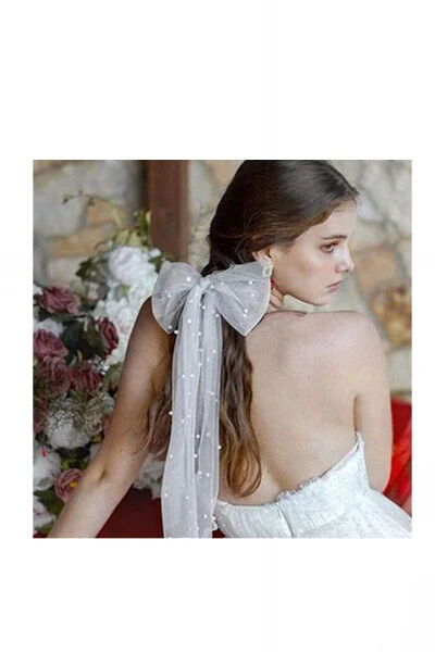 Muntazam mato, kamonli munchoqlar bilan bezatilgan kelin pardasi, munchoqlar bilan bezatilgan kelin pardasi qisqichi, muntazam mato - 3