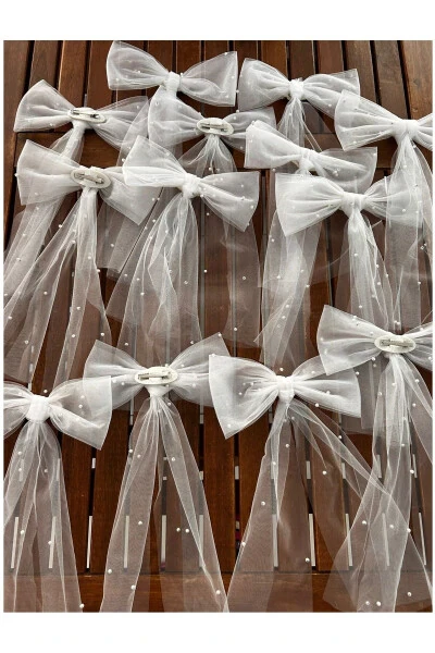 Muntazam mato, kamonli munchoqlar bilan bezatilgan kelin pardasi, munchoqlar bilan bezatilgan kelin pardasi qisqichi, muntazam mato - 4