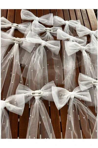 Muntazam mato, kamonli munchoqlar bilan bezatilgan kelin pardasi, munchoqlar bilan bezatilgan kelin pardasi qisqichi, muntazam mato - 7