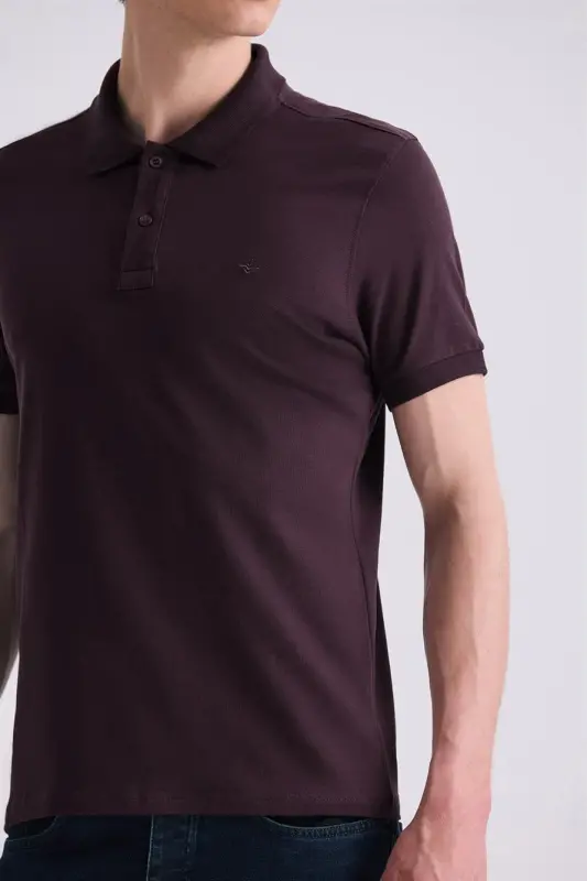 Murdum Slim Fit Polo Y воротник Futbolka - 3