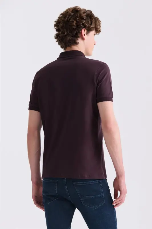 Murdum Slim Fit Polo Y воротник Futbolka - 4