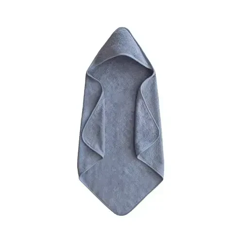 mushie Baby Hooded Towel | Organic Cotton (Tradewinds) - 1