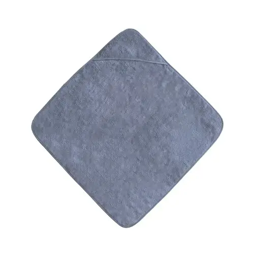mushie Baby Hooded Towel | Organic Cotton (Tradewinds) - 2
