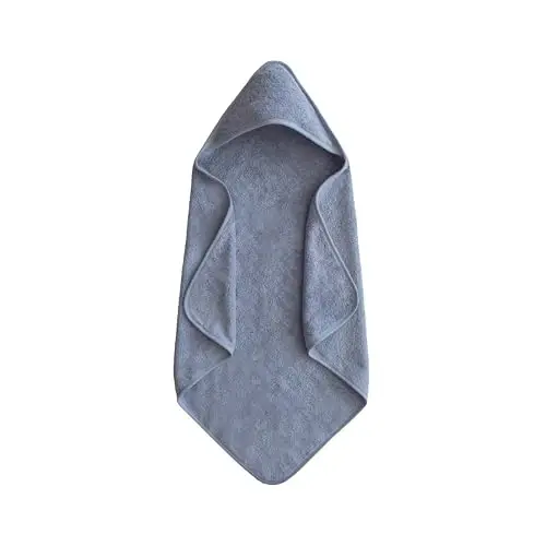 mushie Baby Hooded Towel | Organic Cotton (Tradewinds) - MUSHIE