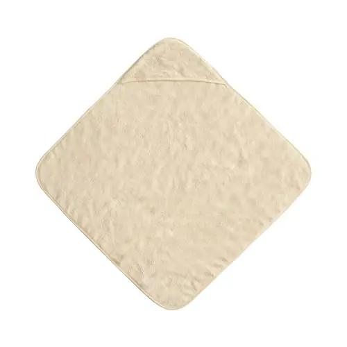 mushie Baby Hooded Towel | Organic Cotton (Fog) - MUSHIE (1)