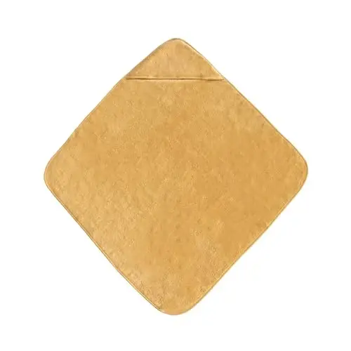 mushie Baby Hooded Towel | Organic Cotton (Fall Yellow) - 2