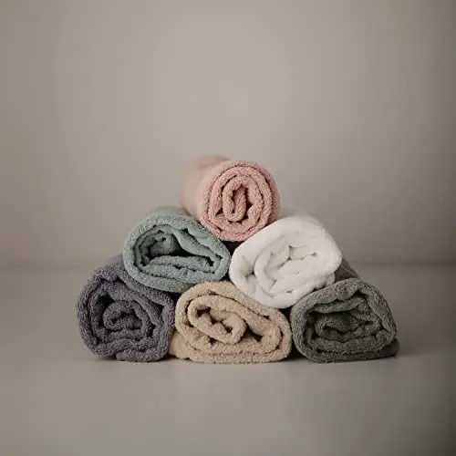 mushie Baby Hooded Towel | Organic Cotton (Moss) - 6