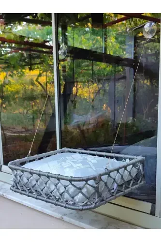 Mushuk It Shisha Yotog'i Ventuzli Qo'l Mehnati-Kulrang - 5