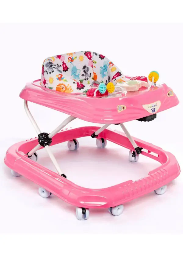 Musical and Light-Up 3-Level Baby Walker with Toys - 1