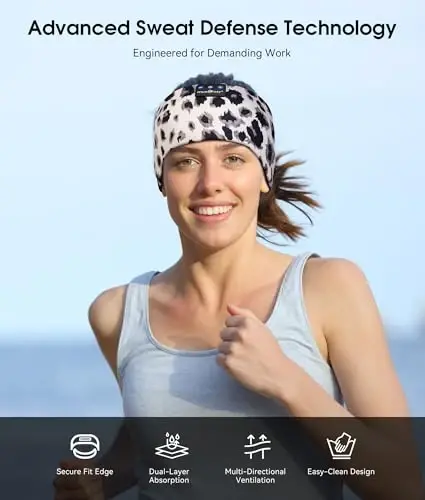 MUSICOZY Sleep Headphones Bluetooth 5.4 Headband, Wireless Earphones Music Sleep Earbuds Sleeping Eye Mask with HD Stereo Speakers for Workout Running Travel Yoga, Ideal Gifts for Women Men - 3