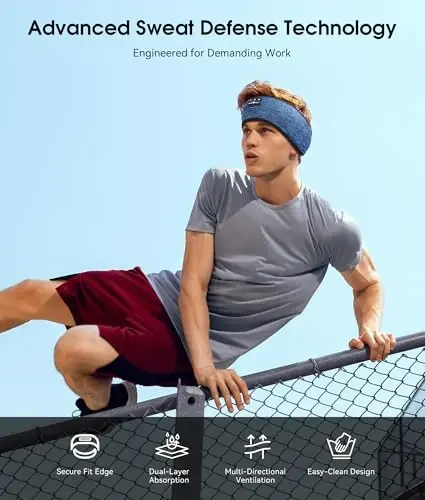 MUSICOZY Uyqu Eshitish vositalari Bluetooth 5.4 Bosh bog'lam, simsiz quloqchinlar Musiqa Uyqu Quloqchinlari HD Stereo Dinamikli Uxlash Ko'zoynak, Sport bilan shug'ullanish Yugurish Sayohat Yoga uchun ideal sovg'alar (Moviy) - 3