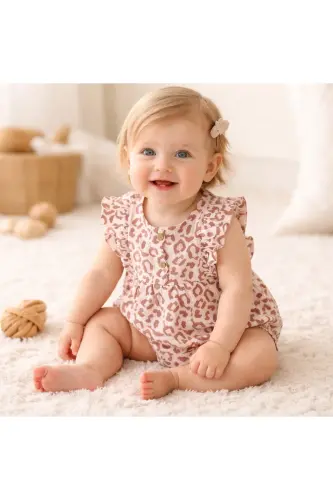 Muslin Baby Romper - GREENMOSS (1)