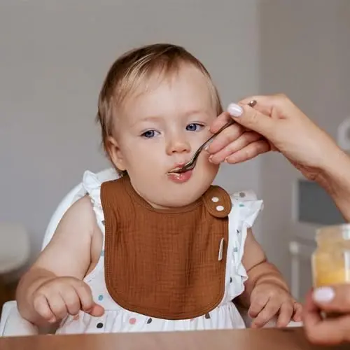 Muslin Bibs for Baby Boys Girls,Organic Muslin Baby Bib for Drooling and Teething,Soft Bandana Drool Bibs 5 Pack - 3