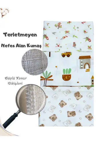 Müslin Örtü Battaniye 3'lü Set(80X80CM)|oeko-tex Müslin Kumaş | Yenidoğan Bebek Yumuşak Havlu,kundak - Bear Mountain Collection - Koala Soft (1)