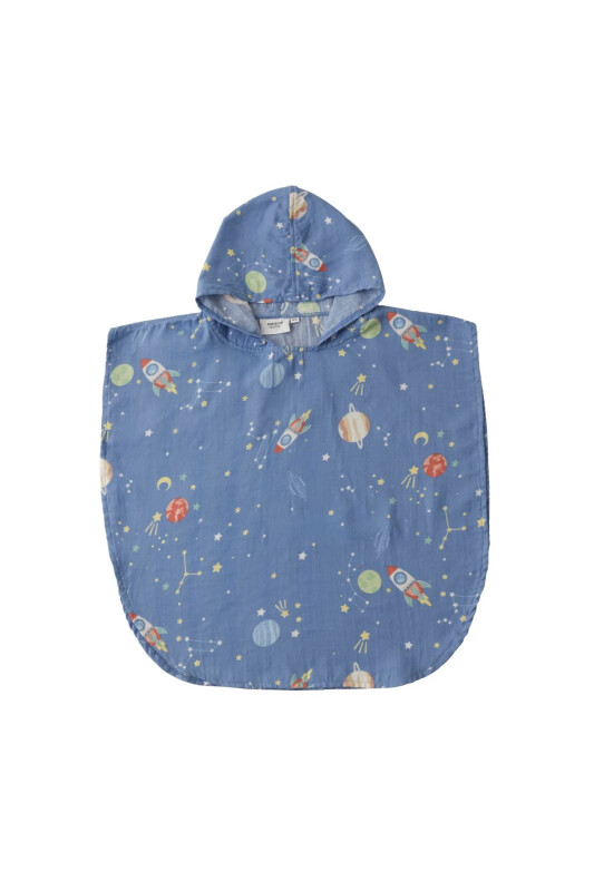 Muslin Poncho Bathrobe - 1