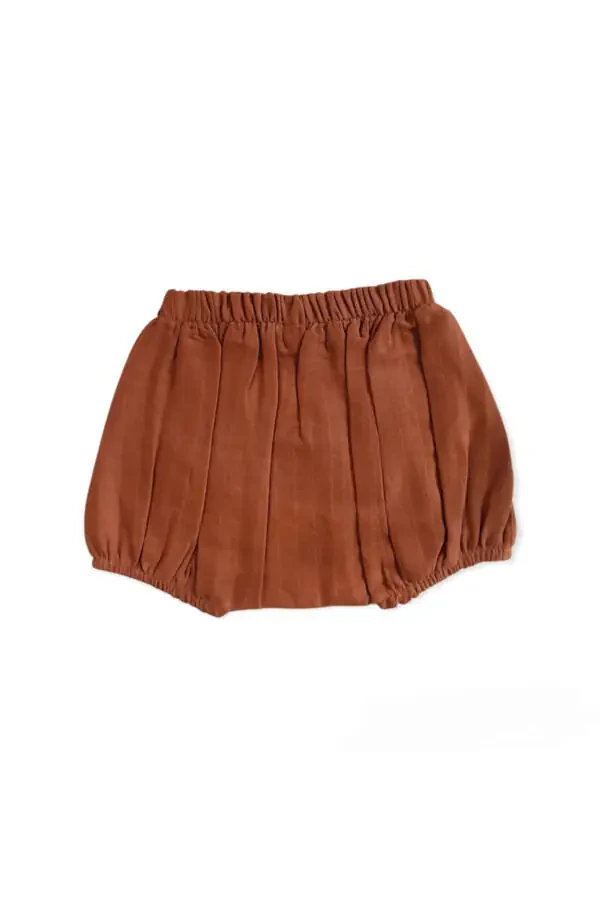 Muslin qiz-o'g'il bolalar elastik shortilari / Xaki - 4