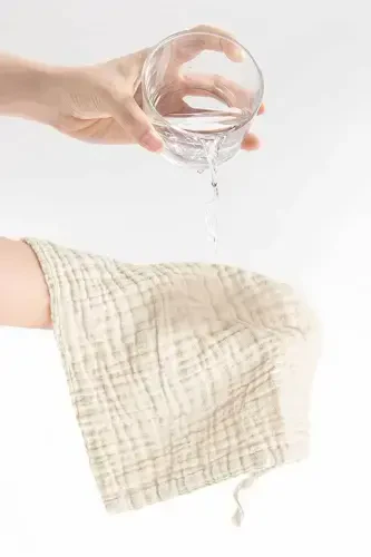 Муслиновая ткань, 6 шт. детских слюнявчиков, мусульманские детские полотенца, 40x40 см - 5