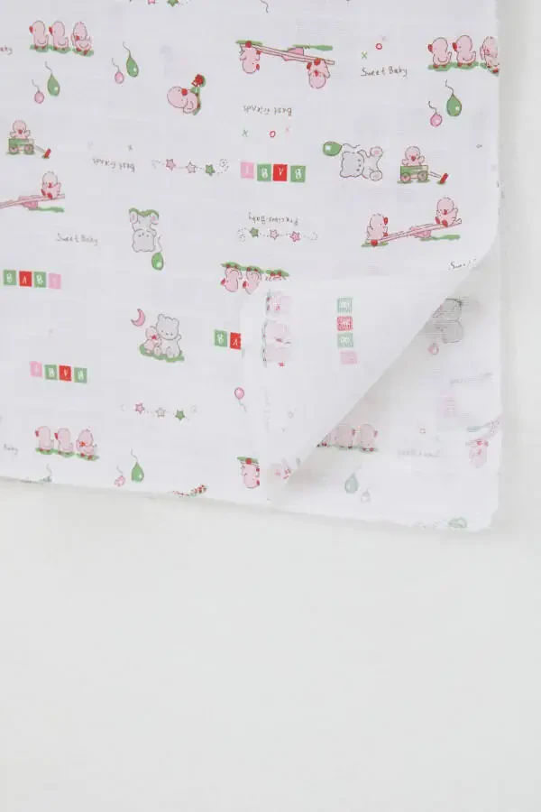Муслиновое одеяло для новорожденных Милые друзья животных Стандарт, Белый - 3