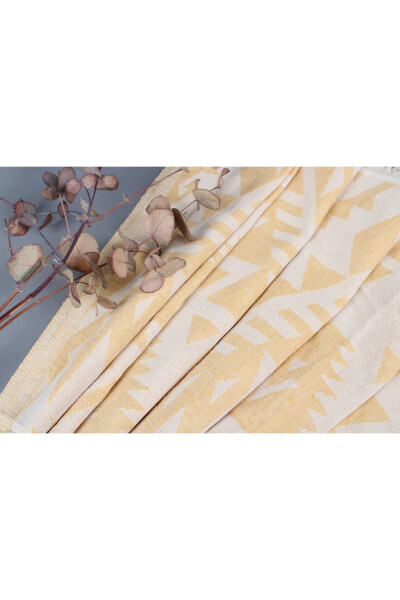 Mustard Organic Peshtemal 100x190 Cm Cotton Peshtemal Gift - 5